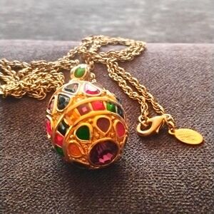 Joan Rivers Egg Pendant Necklace